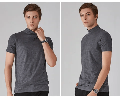 Bruno Bonito™ Męska koszulka slim fit z półgolfem