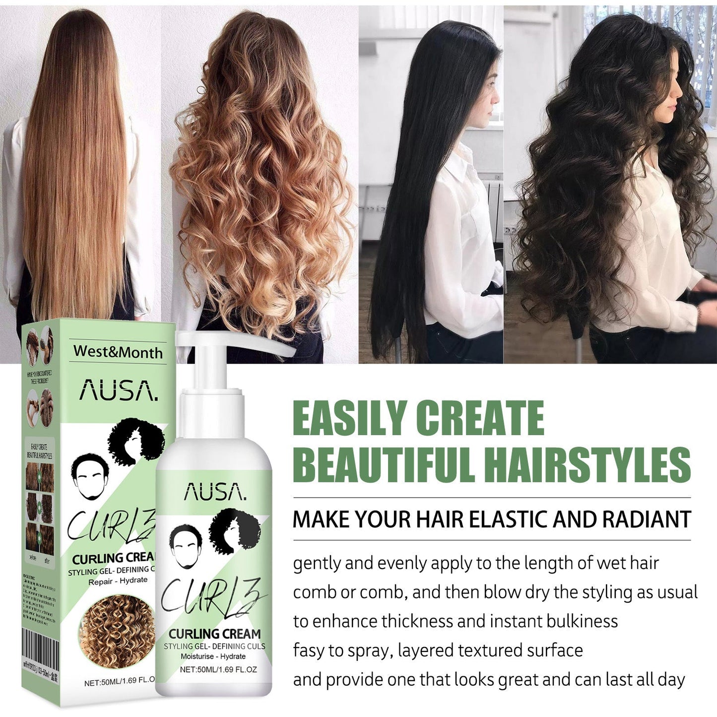 AUSA CURL™ Serum do włosów kręconych