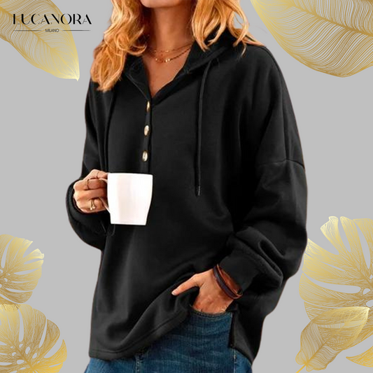 Aude Comfort™ Sweter z długim rękawem i guzikami