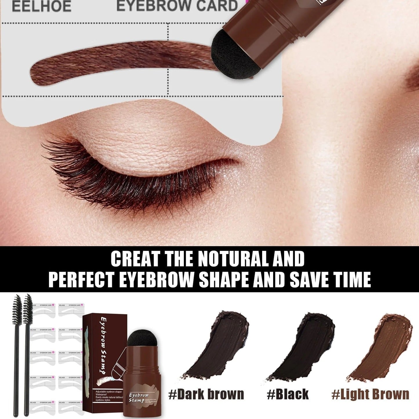 BrowStamp™ precyzyjny zestaw stempli do malowania brwi z szablonami
