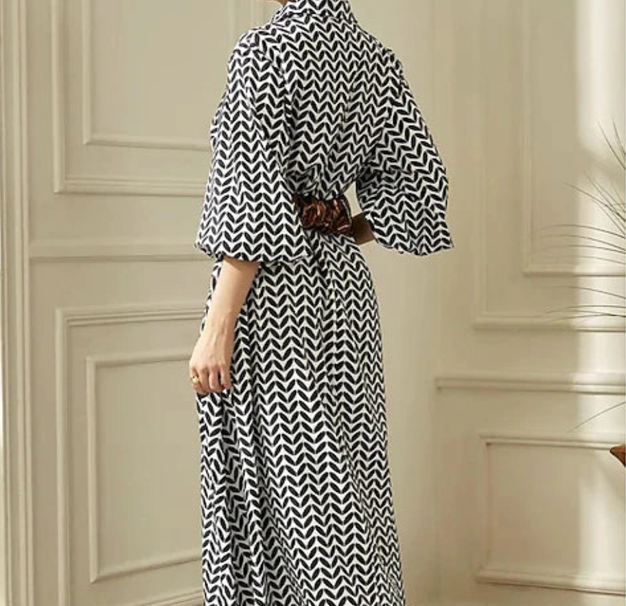 Carlotta™ Elegancka długa sukienka w stylu retro
