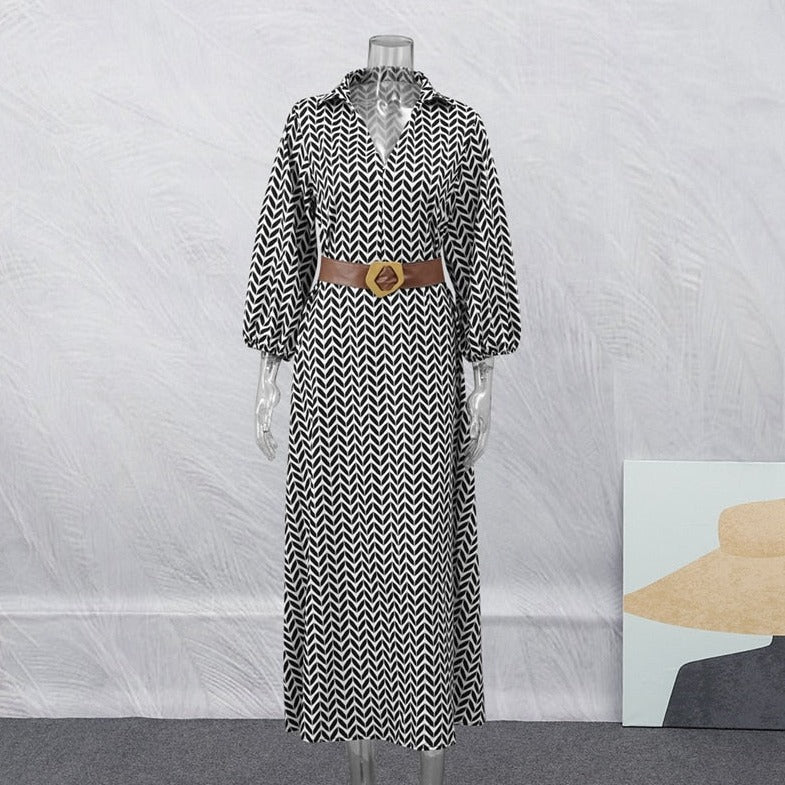 Carlotta™ Elegancka długa sukienka w stylu retro