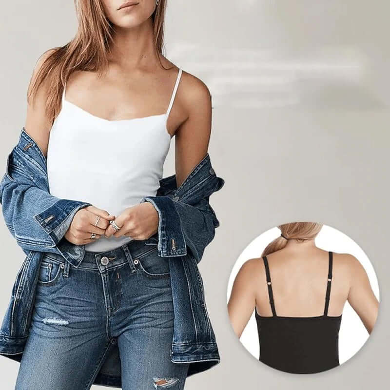 CasualChic™ top z wbudowanym biustonoszem