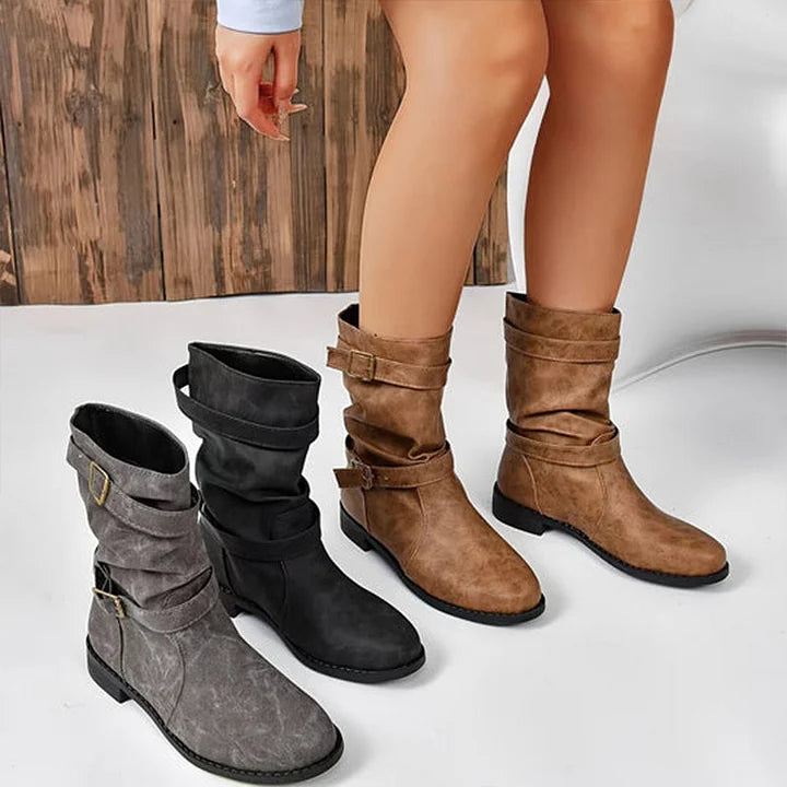 Delinda Diorio™ Damskie buty na niskim obcasie z klamrą
