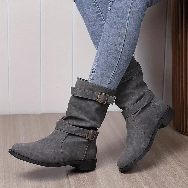 Delinda Diorio™ Damskie buty na niskim obcasie z klamrą