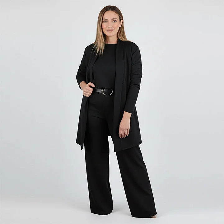 Dora Zanelli™ elegancki 3-częściowy komplet damski z kardiganem