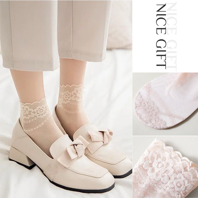 ElegantiStep™ Antypoślizgowe, oddychające skarpety z koronki