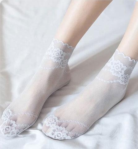 ElegantiStep™ Antypoślizgowe, oddychające skarpety z koronki