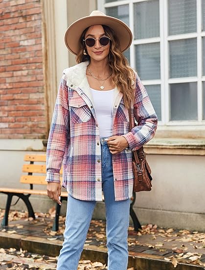 Eliana Zullo™ Zimowa modna bluza z kapturem i kieszeniami