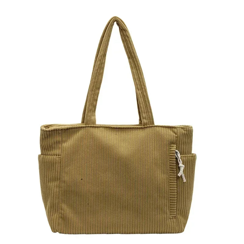 Ella Polo™ Torba na ramię z miękkiego sztruksu