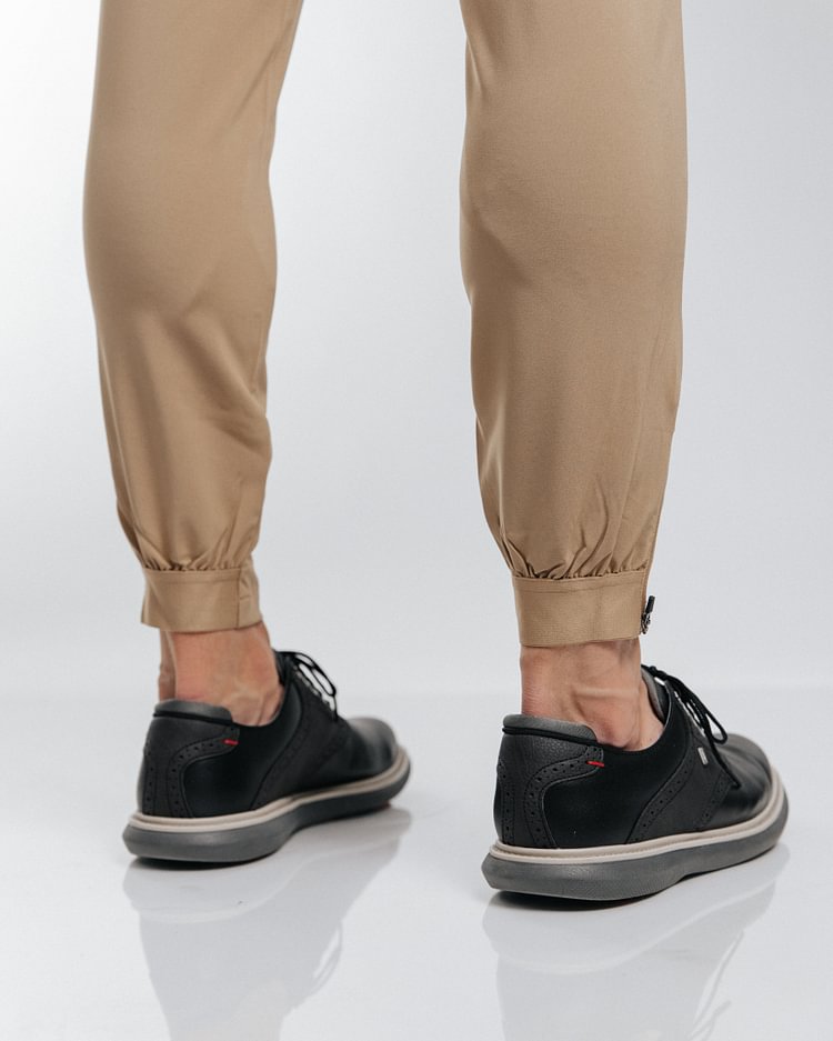 Erminio Costa™ Zwężane joggery slim fit z zamkiem przy kostce