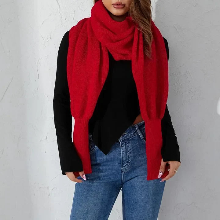 Esterina Riggi™ Sweter dzianinowy z kopertowym dekoltem