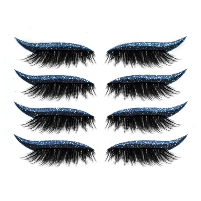 Glamz™ Rzęsy wielokrotnego użytku z eyelinerem (4 pary)