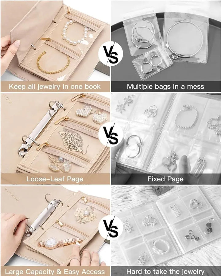JewelTome™ podróżny organizer na biżuterię