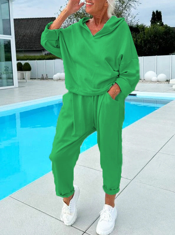 Leontina Bertozzi™ Damski dwuczęściowy zestaw dresowy