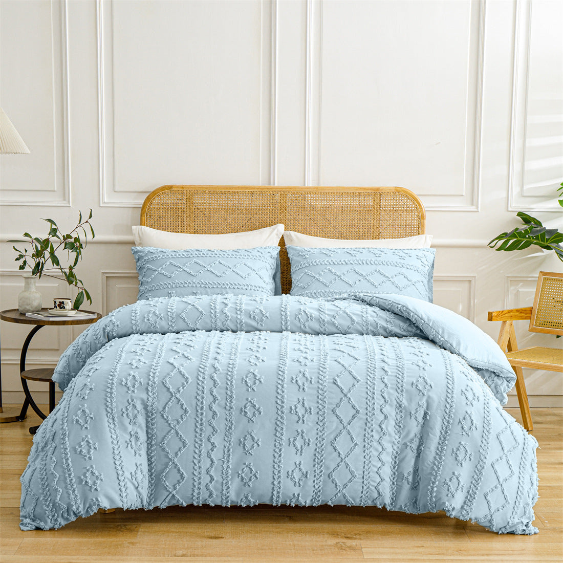 LuxeBed™ Zestaw pościeli z tłoczonymi detalami