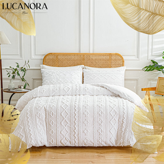 LuxeBed™ Zestaw pościeli z tłoczonymi detalami