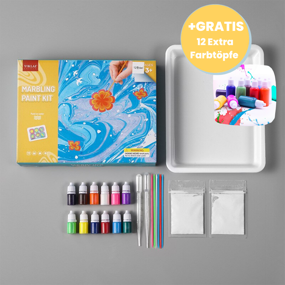 Marbling Paint Kit™ Zestaw do malowania marmurowych wzorów