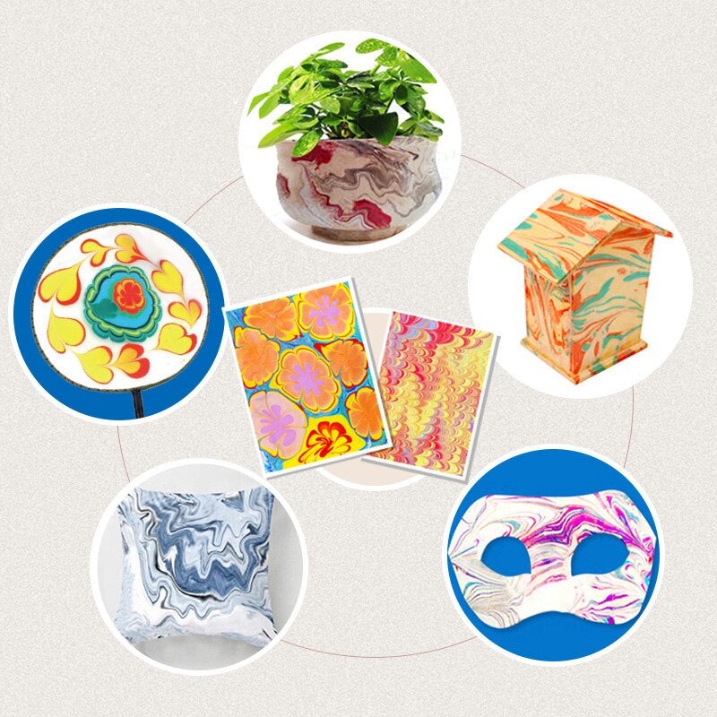 Marbling Paint Kit™ Zestaw do malowania marmurowych wzorów