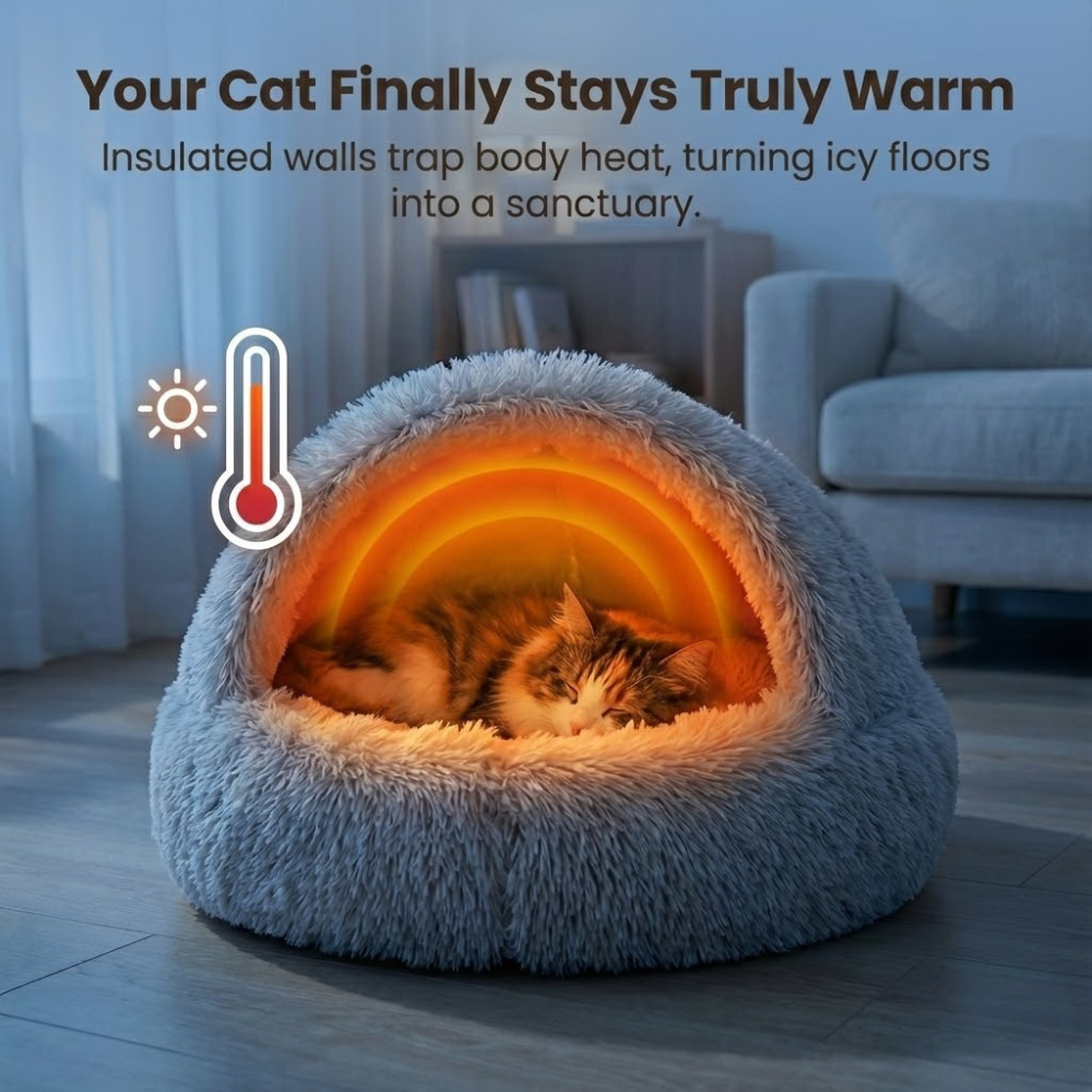 MeowLounge™ Miękkie legowisko dla kota