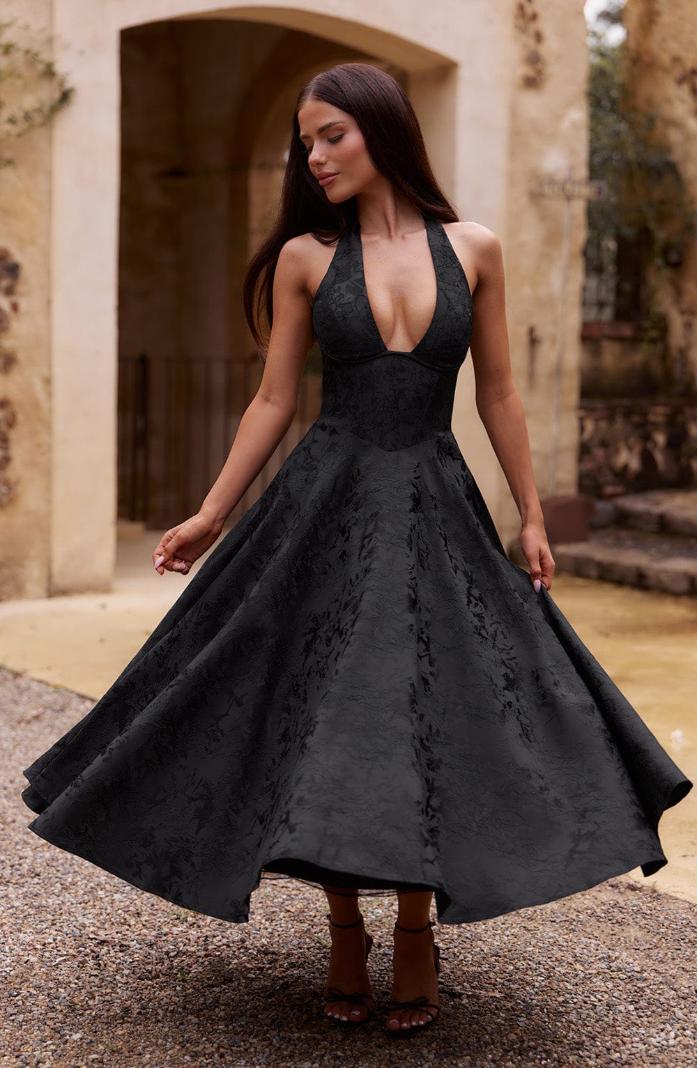 Olivia Teodoro™ Elegancka romantyczna sukienka midi