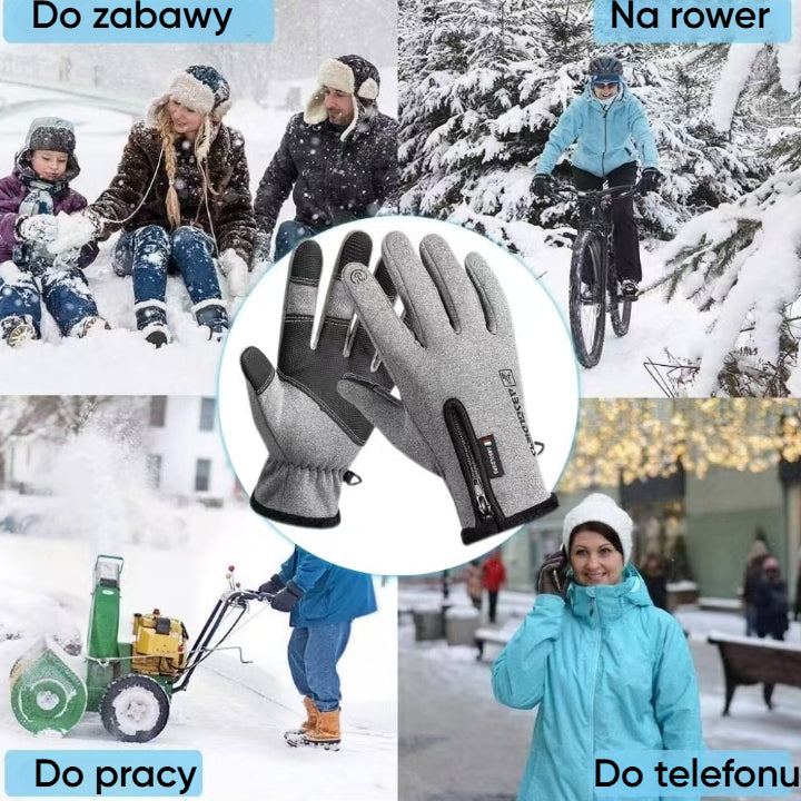 VelvaWarm™ Wygodne i ciepłe rękawice zimowe z palcem do obsługi smartphona