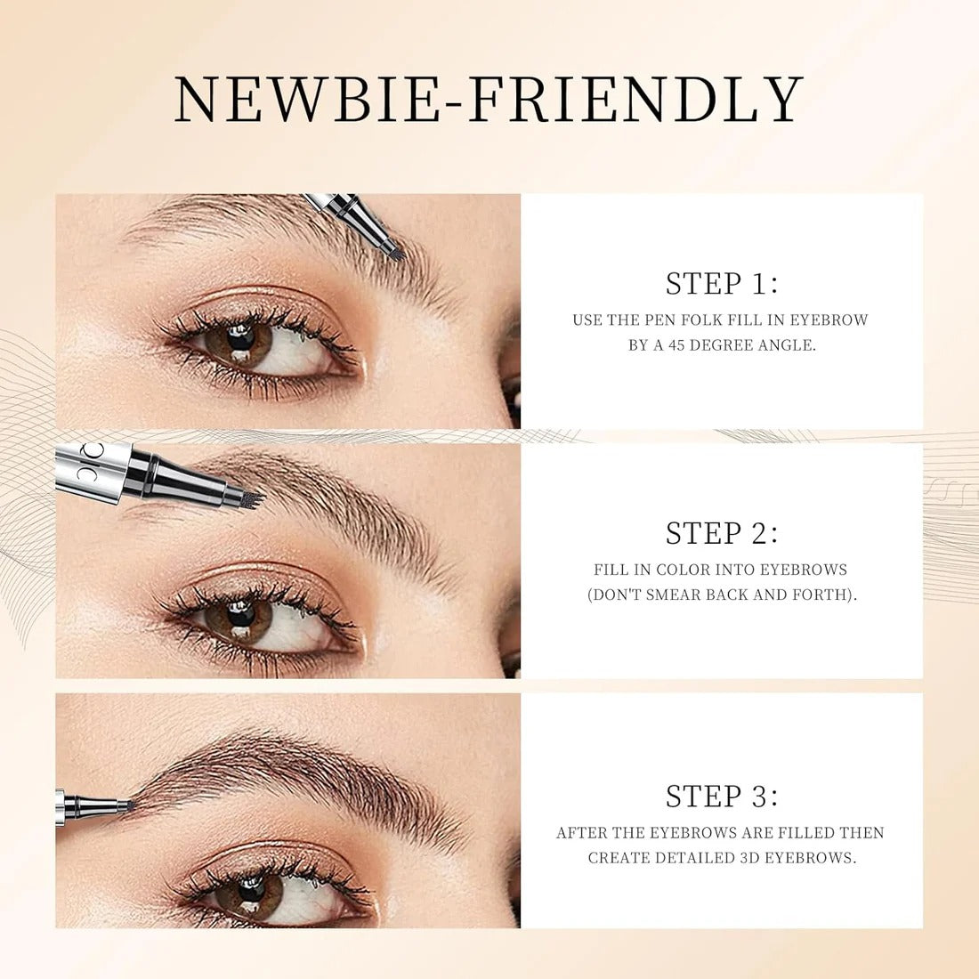 QIC Eyebrow™ łatwa kredka do brwi dla naturalnego efektu