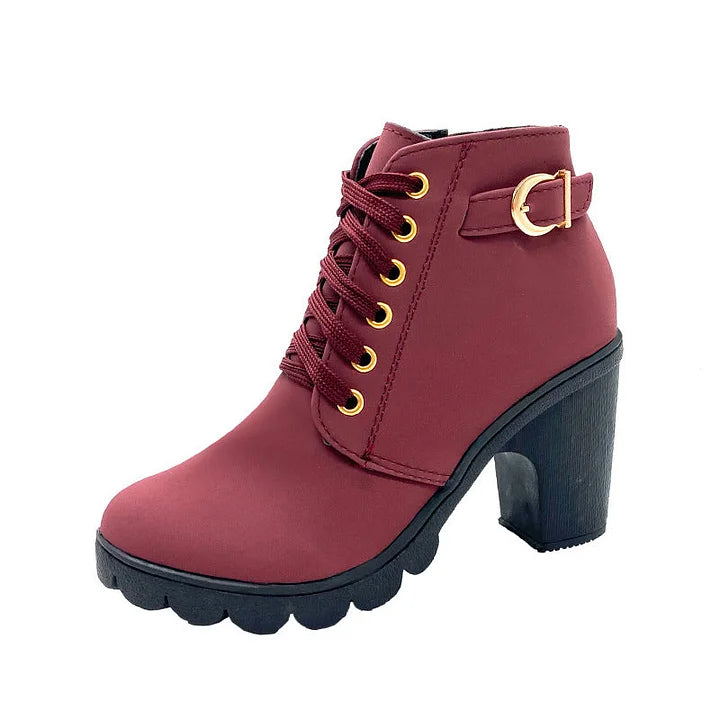 Silvia Savaria™ Stylowe buty damskie na masywnym obcasie