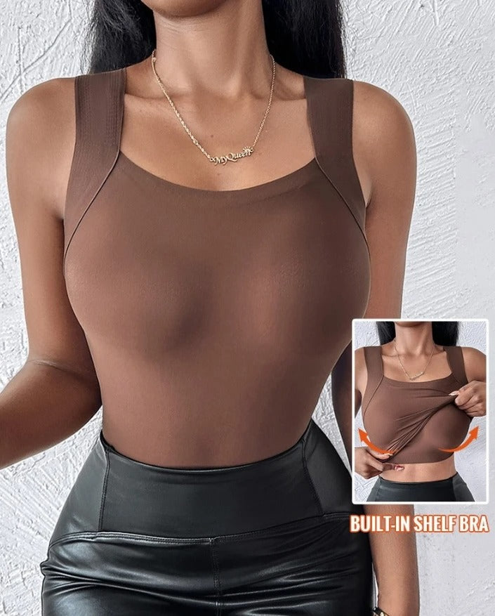 StretchWell™ Modelujący Top z Miękkim Wbudowanym Biustonoszem