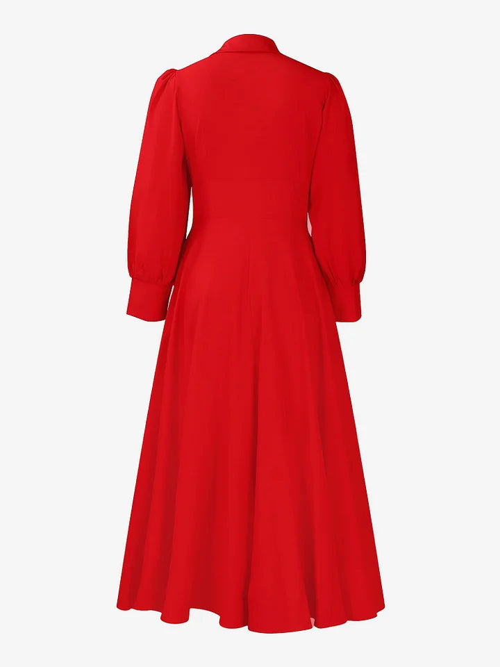 Tullia Cavallo™ Elegancka sukienka midi o linii A