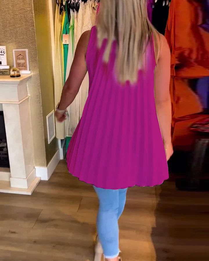 Ugolina™ Bluzka koszulowa bez rękawów