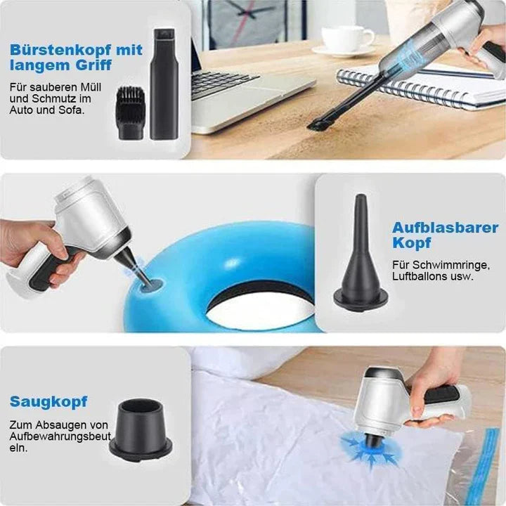VacuFold™ Bezprzewodowy odkurzacz samochodowy 3w1