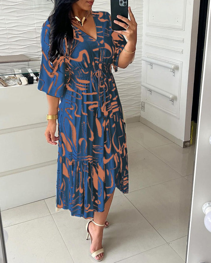 Zaira Montalto™ Sukienka z atramentowym nadrukiem