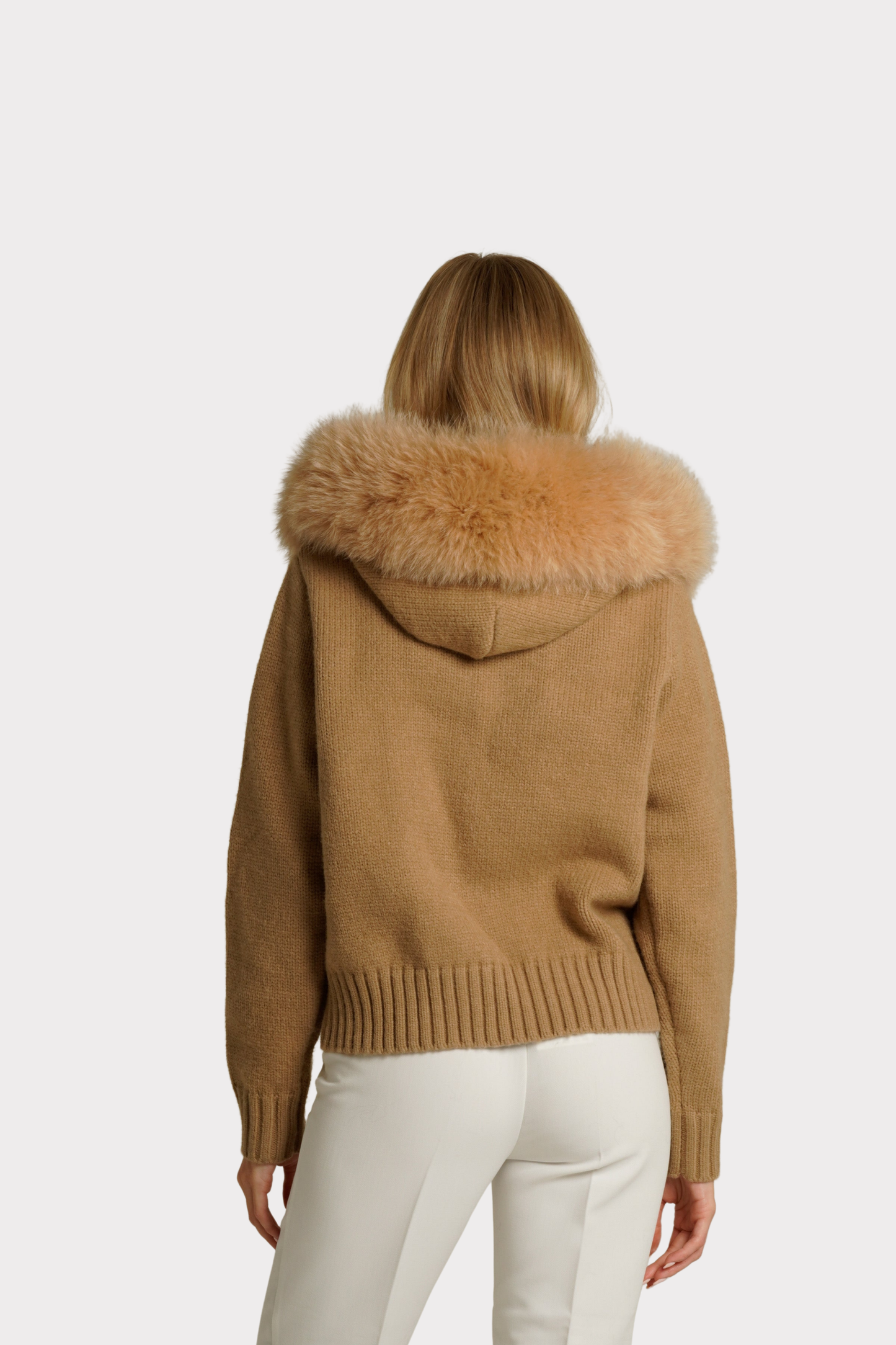Zaira Perna™ Ocieplana bluza z kapturem i futrem