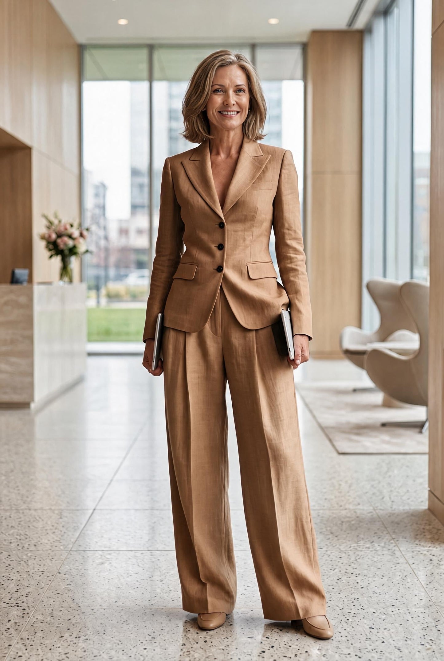 Zaira Bonacolsi™ Kompletny zestaw damski garniturowy na eleganckie dni w pracy