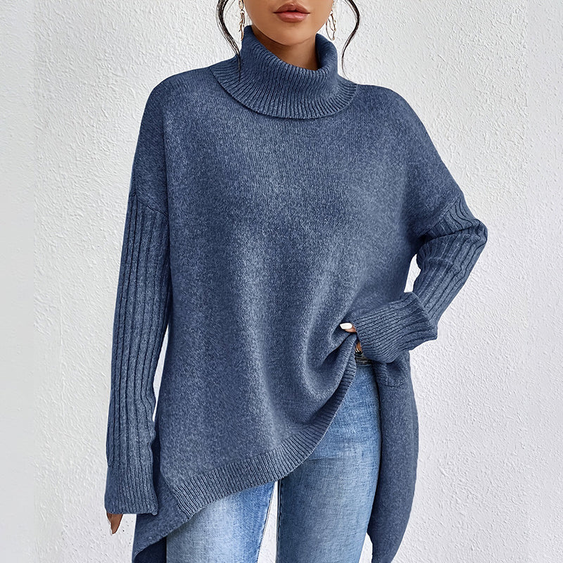 Zita Petralia™ Elegancki sweter z golfem