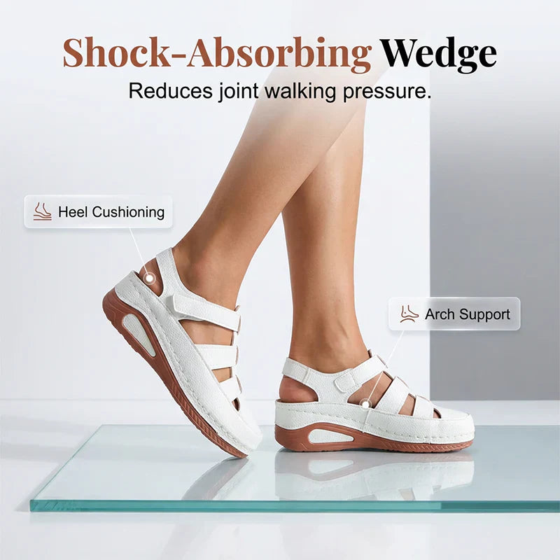 AiryStep™ Oddychające sandały na koturnie dla całego dnia komfortu