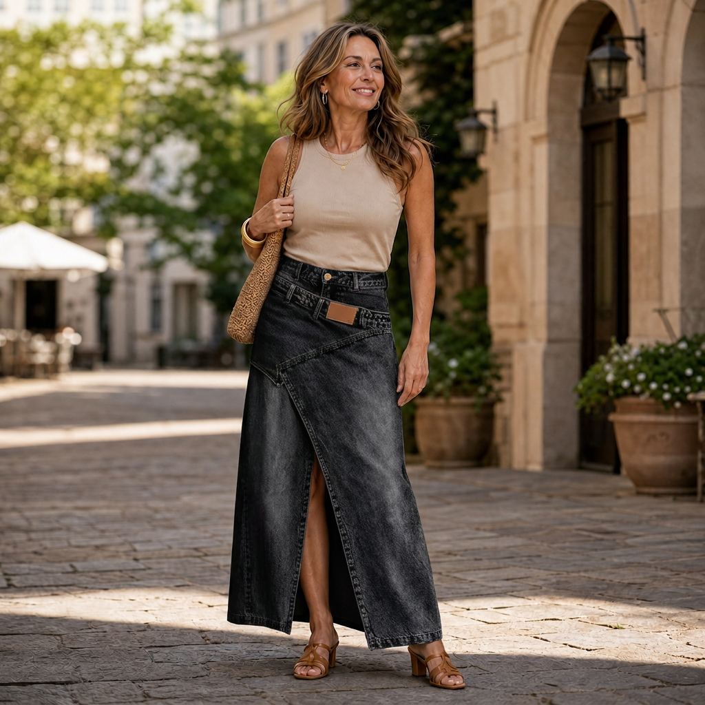 Albina Mezzasoma™ Asymetryczna spódnica dla pewnych siebie, nowoczesnych kobiet