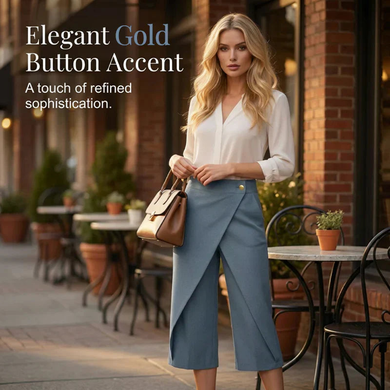 Amelia Mocenigo™ Damskie letnie kolorowe spodnie o asymetrycznym kroju