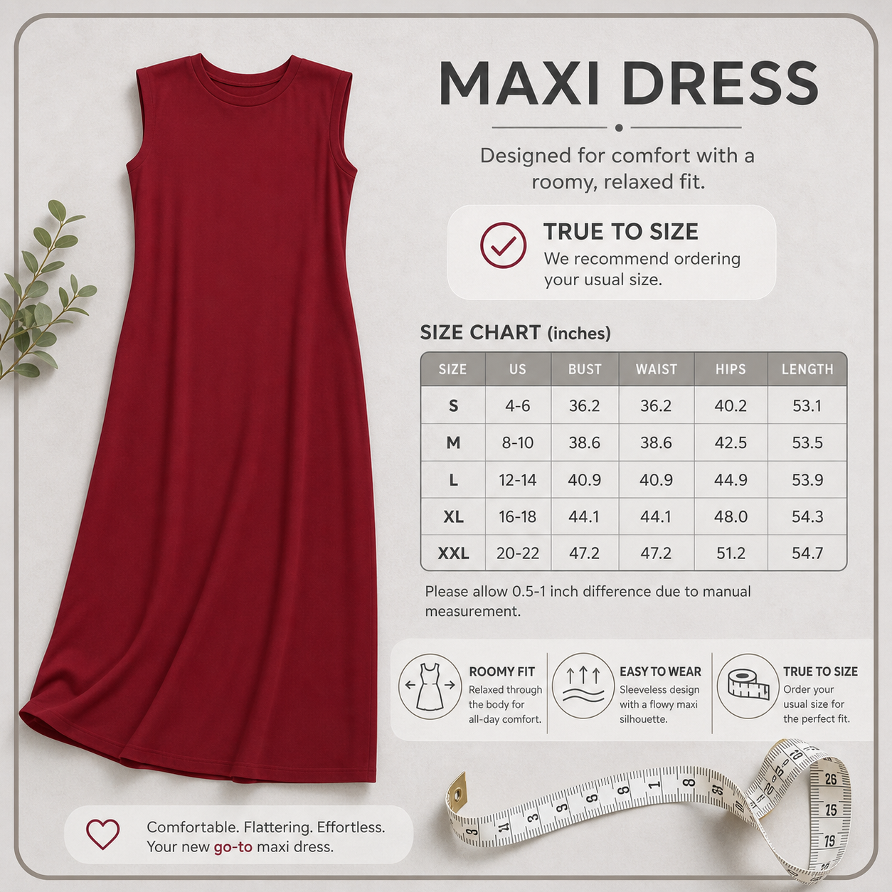 Angiolina Ghidini™ Luźna sukienka maxi dla komfortowej elegancji