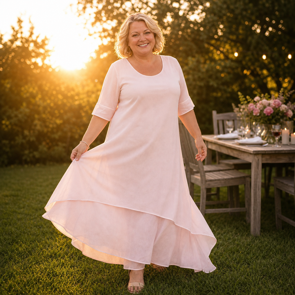 Antonia Lucania™ Zwiewna sukienka maxi na lato z beztroską elegancją