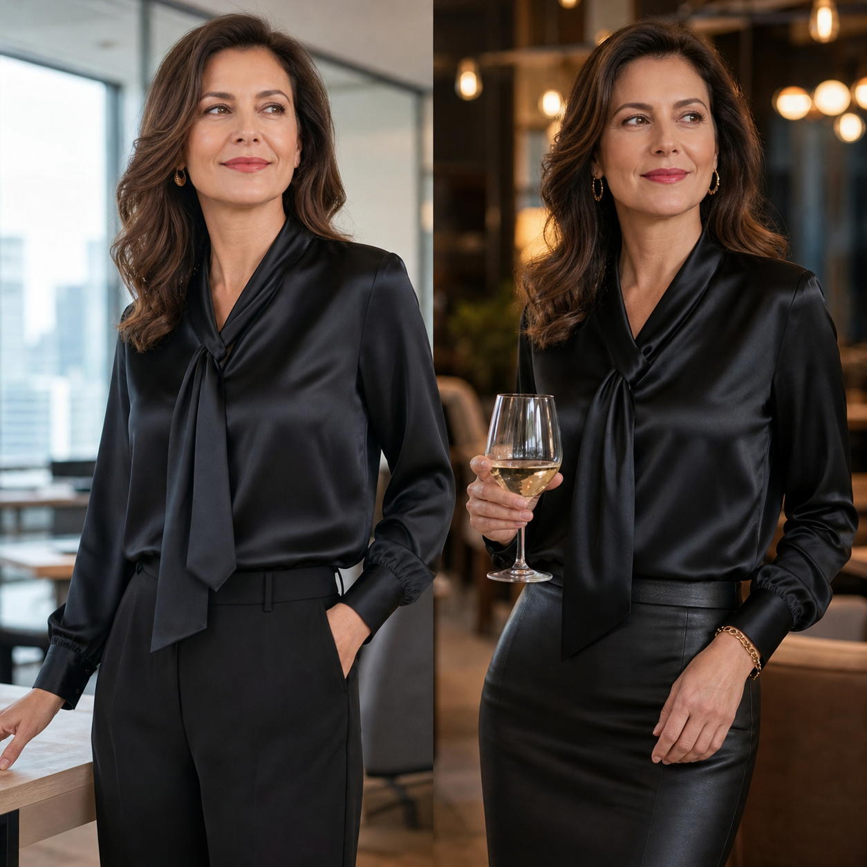 Barbara Abbondanza™ Elegancka koszula do pracy i na weekend