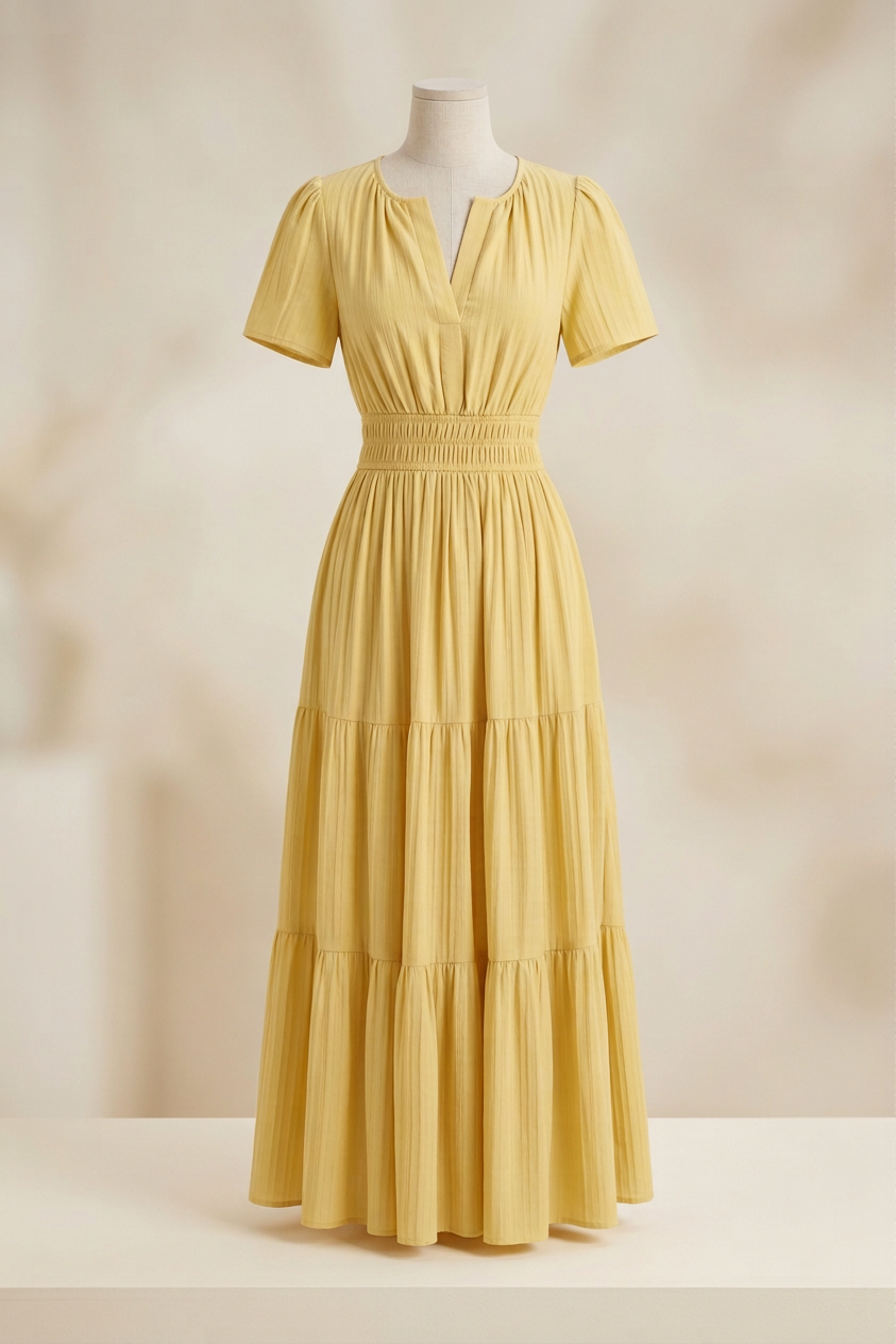 Beatrice Esposito™ zwiewna plisowana sukienka maxi