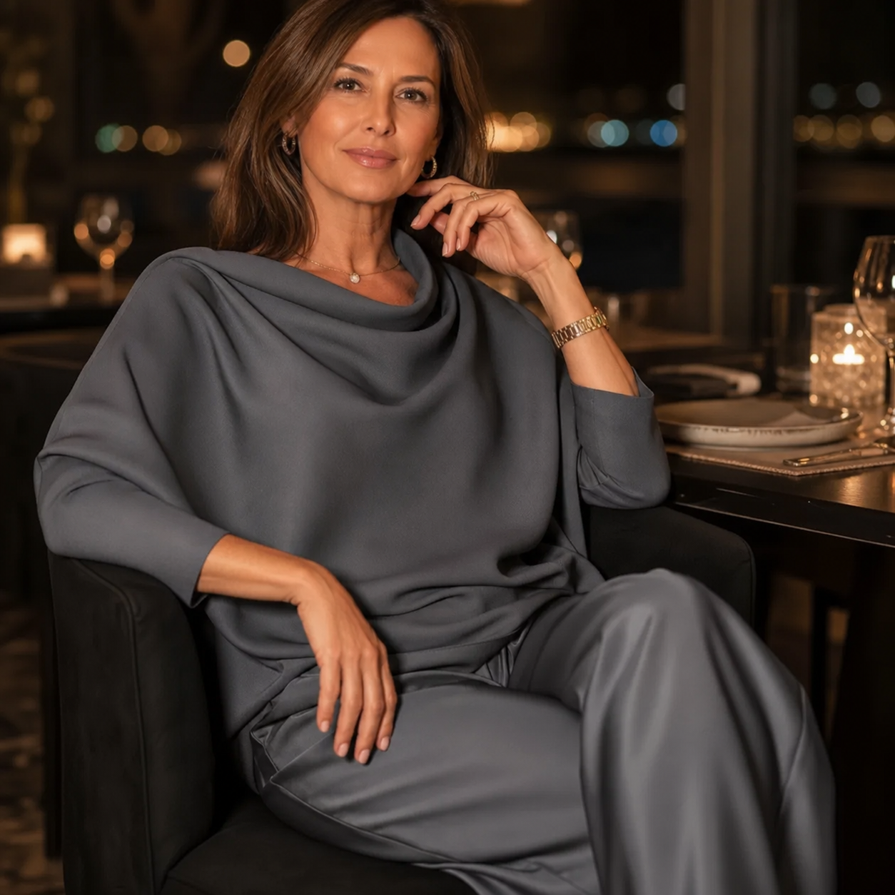 Benedetta Barchetti™ Zwiewny dwuczęściowy komplet w stylu swobodnej elegancji