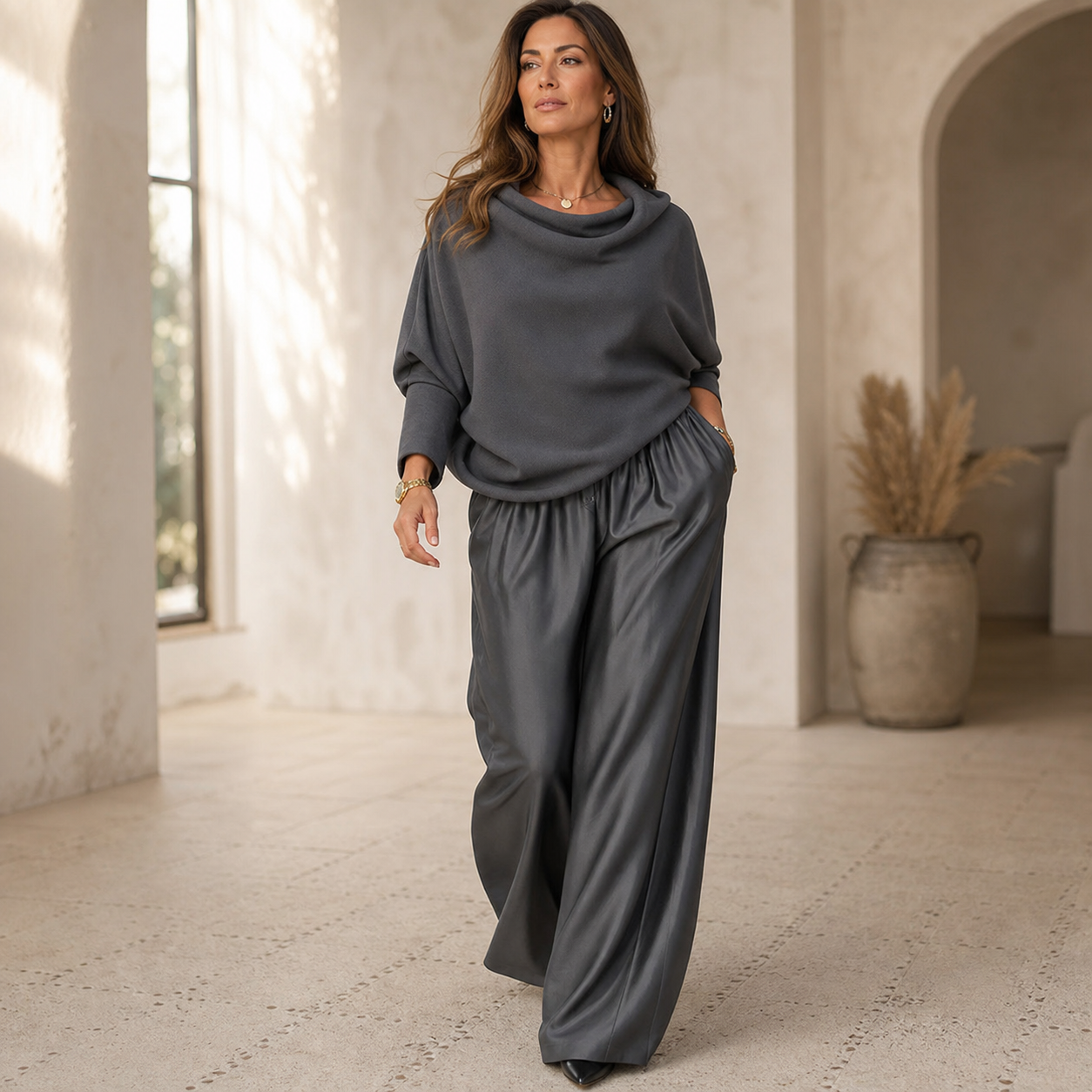 Benedetta Barchetti™ Zwiewny dwuczęściowy komplet w stylu swobodnej elegancji