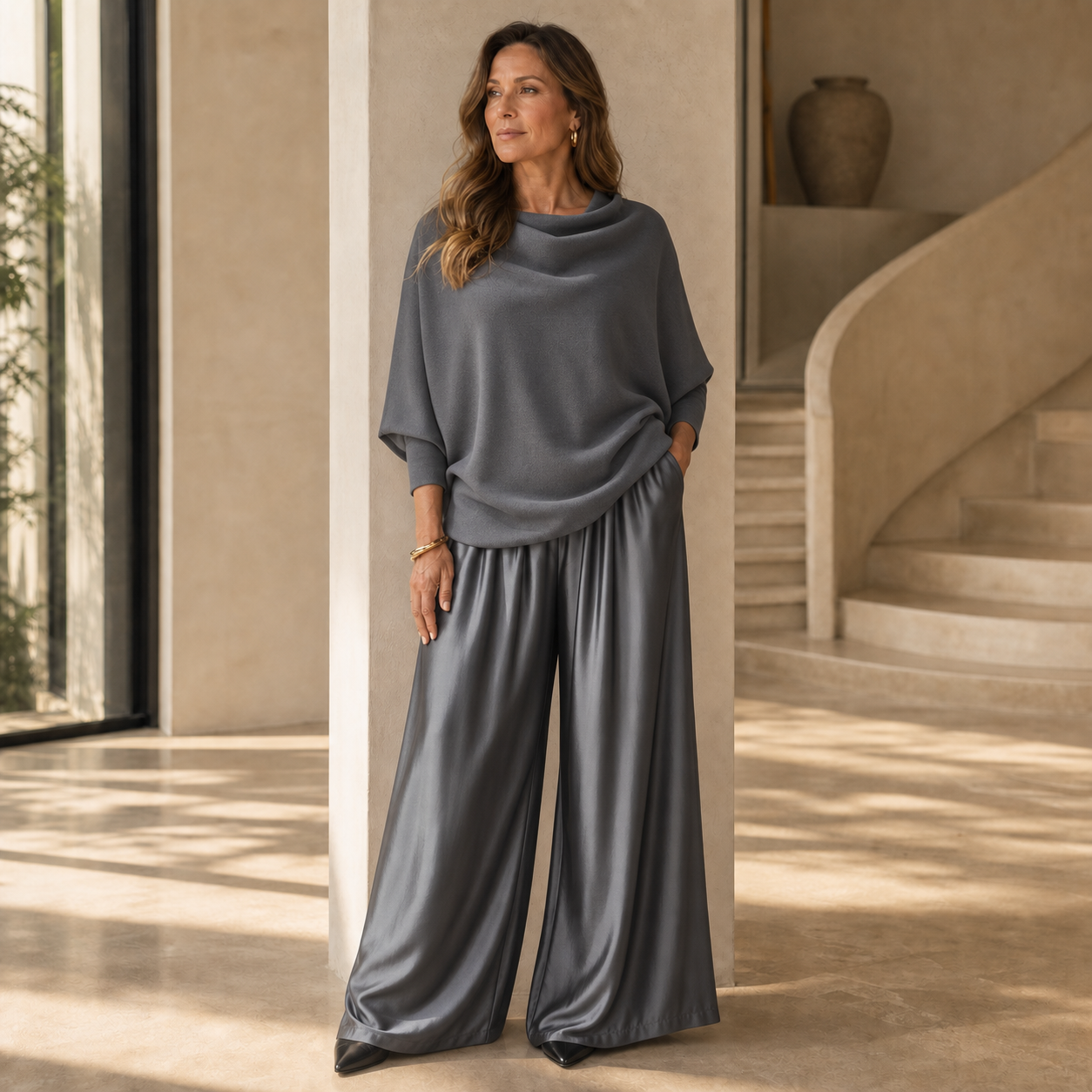 Benedetta Barchetti™ Zwiewny dwuczęściowy komplet w stylu swobodnej elegancji