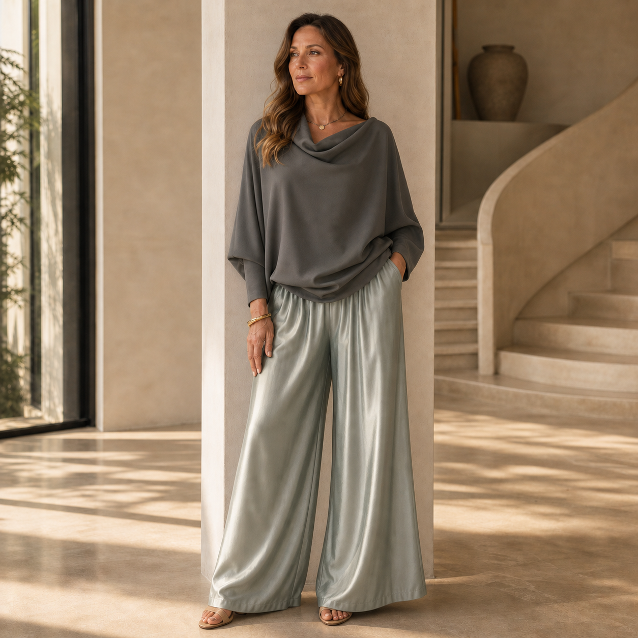 Benedetta Barchetti™ Zwiewny dwuczęściowy komplet w stylu swobodnej elegancji