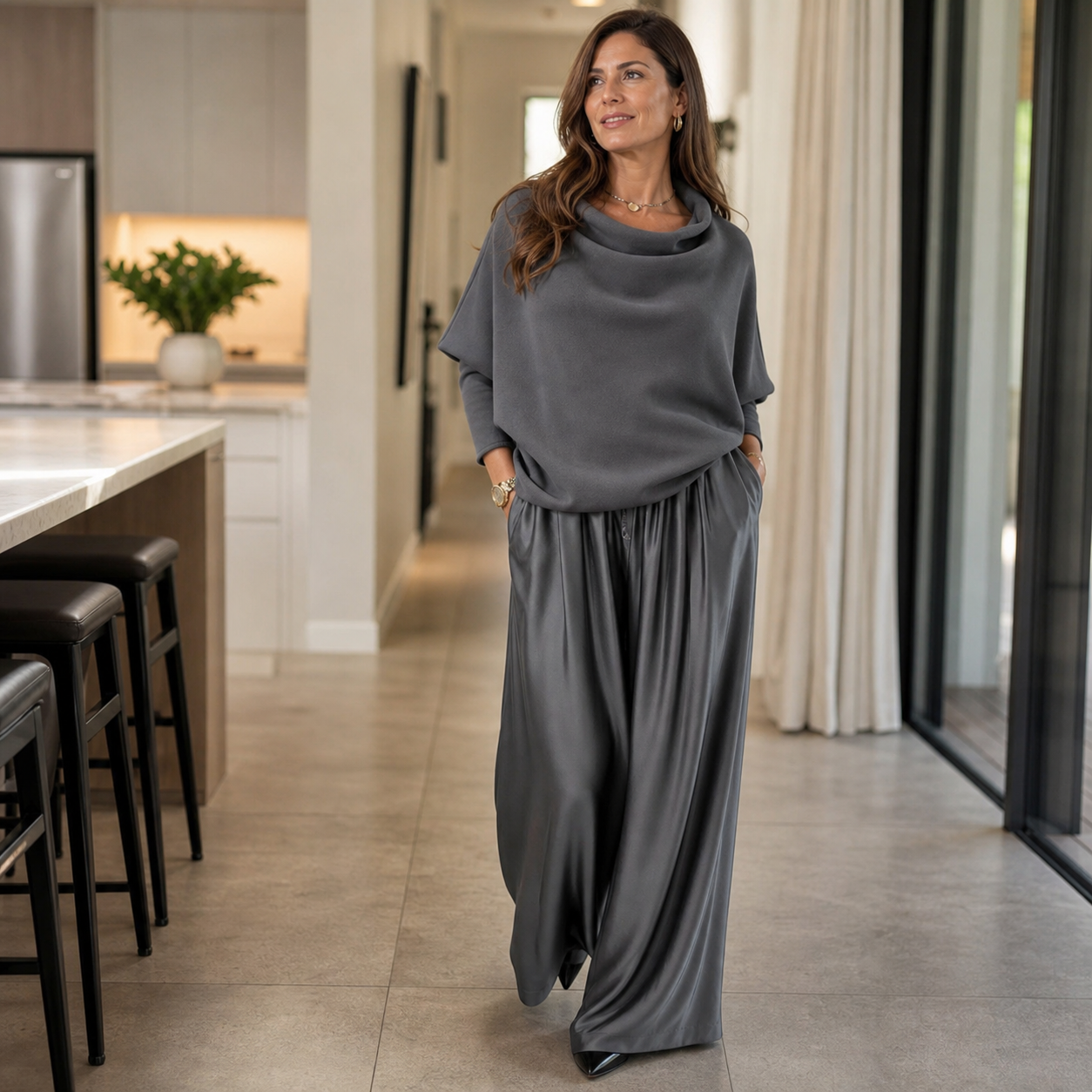 Benedetta Barchetti™ Zwiewny dwuczęściowy komplet w stylu swobodnej elegancji