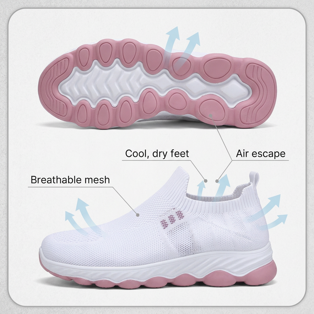 BreezeStep Prime™ Oddychające buty dla komfortowego noszenia na co dzień