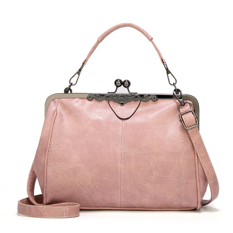 ClaspChic™ Elegancka torba shopper z eko skóry z zapięciem biglowym